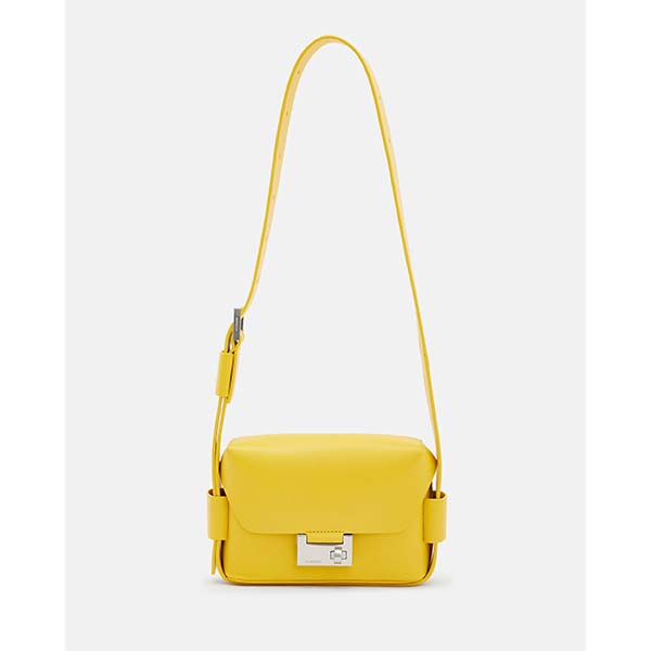 Allsaints Australia Womens Frankie 3-In-1 Leather Crossbody Bag Yellow AU74-630